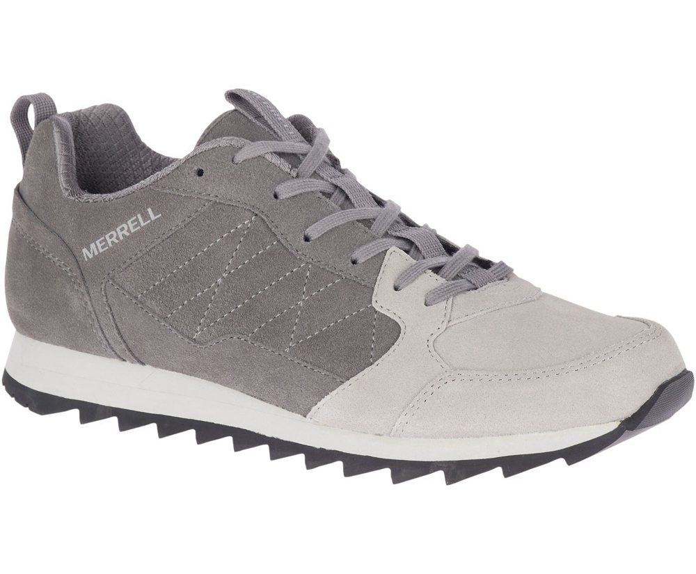 Merrell Sneakers Grey - Alpine Suede - Mens 90KLUGECT